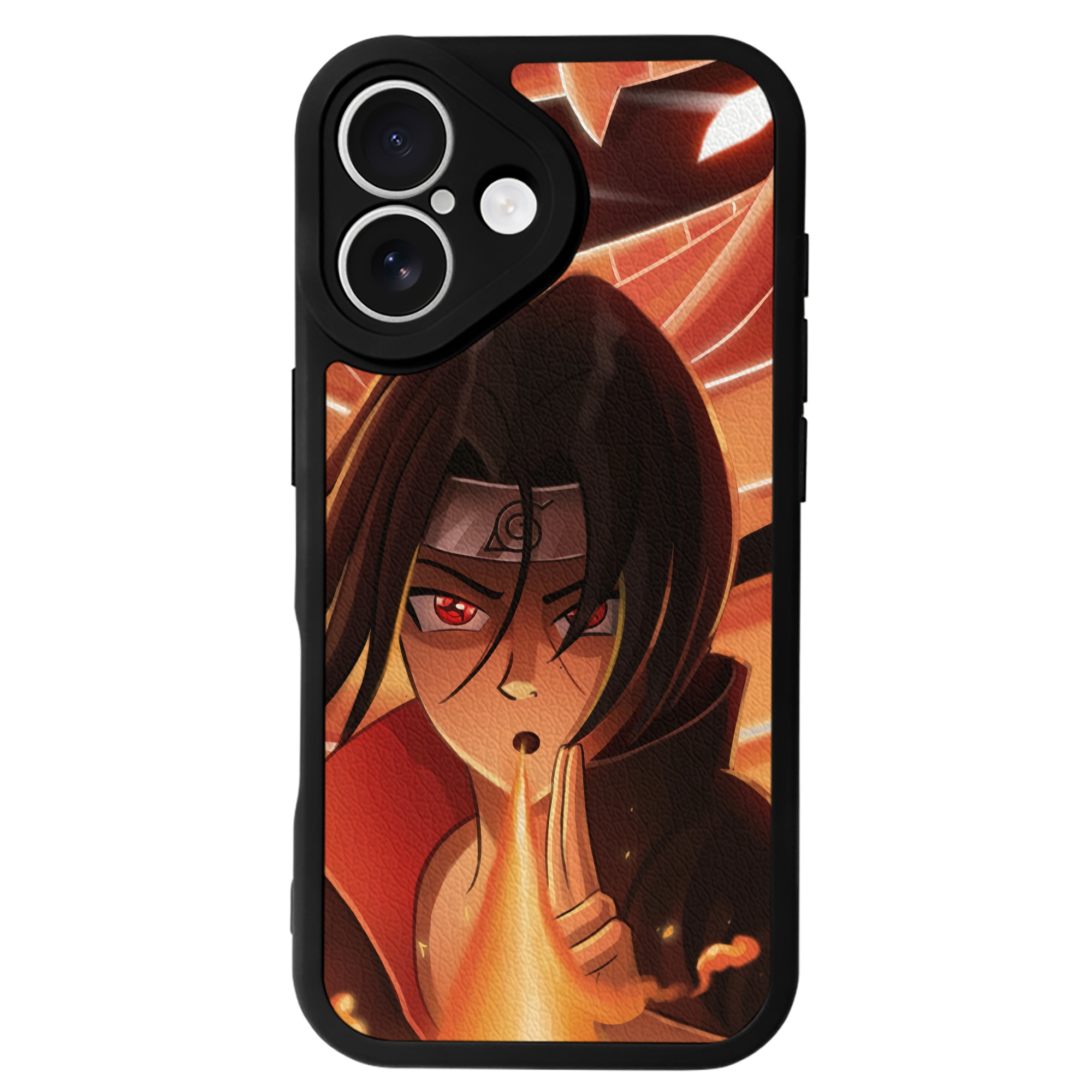 （画像用） NARUTO -ナルト- NARUTO -ナルト- 疾風伝 【iPhone 16シリーズ対応】シリコンスマホケース（レザー調） 材質：シリコン